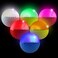 Crestgolf 4 Built-in lights Glow Golf Balls300-hr Lighting Time Glow in The Dark Golf Balls3-Layer Design Light up Water Resistant LED Night Golf Ball(Multicolor 6pcs3pcs