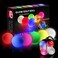 Crestgolf 4 Built-in lights Glow Golf Balls300-hr Lighting Time Glow in The Dark Golf Balls3-Layer Design Light up Water Resistant LED Night Golf Ball(Multicolor 6pcs3pcs