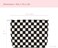 PAZIMIIK Makeup Bags for Purse Zipper Cosmetic Pouch Large Travel Canvas Make Up Organizer Tool Pouch for Women and Girls ,Checkered Black