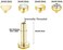 Gnoliew 16G 316L Stainless Steel Labret Monroe Lip Ring Studs Cartilage Helix Tragus Nose Piercing