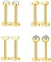 Gnoliew 16G 316L Stainless Steel Labret Monroe Lip Ring Studs Cartilage Helix Tragus Nose Piercing