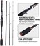 Goture Fishing Rods - CastingSpinning Fishing Rods - Portable 24 Sections Lightweight Carbon Fiber Poles M Power MF Action 6.6ft - 7ft
