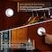 STAR-SPANGLED 4 LED Push Light Stick on Anywhere Tap Light Battery Powered Led Puck Lights with Traceless Adhesive Tape for Closets, Cabinets, Stairs, Drawer, Bookcase (Cool White, 5 Pack