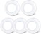 STAR-SPANGLED 4 LED Push Light Stick on Anywhere Tap Light Battery Powered Led Puck Lights with Traceless Adhesive Tape for Closets, Cabinets, Stairs, Drawer, Bookcase (Cool White, 5 Pack