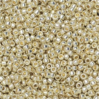 Toho Seed Beads, Round 15/0PF558 'PermaFinish Galvanized Aluminum', 8 Grams