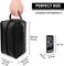 WANDF Toiletry Bag Small Nylon Dopp Kit Lightweight Shaving Bag for Men and Women (Black