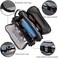 WANDF Toiletry Bag Small Nylon Dopp Kit Lightweight Shaving Bag for Men and Women (Black