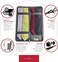 LeanTravel Premium Men Tie Case Organizer for Travel w/Storage Bag for Cufflinks and Small Accessories