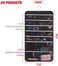 DIOMMELL Hanging Jewelry Organizer 47 Pockets with Zipper for Earrings Necklace Bracelet Ring Accessory Display Storage Bag Travel Holder Box