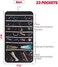 DIOMMELL Hanging Jewelry Organizer 47 Pockets with Zipper for Earrings Necklace Bracelet Ring Accessory Display Storage Bag Travel Holder Box