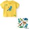 MWOOT (5 SheetsBaby Iron On Transfers Patches Set, Kids Appliques Assorted Car Dinosaur Animal Heat Transfer Stickers for T-Shirt Clothing Jeans Backpack Decorations DIY