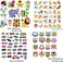 MWOOT (5 SheetsBaby Iron On Transfers Patches Set, Kids Appliques Assorted Car Dinosaur Animal Heat Transfer Stickers for T-Shirt Clothing Jeans Backpack Decorations DIY