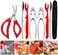 AVIDE (7 Pcs- Crab Leg Crackers and Tools - Shellfish Nut Cracker for Nut Stainless Steel Seafood CrackersForks Cracker Set
