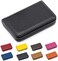 Padike Business Name Card Holder Luxury PU Leather,Business Name Card Holder Wallet Credit Card ID Case/Holder for MenWomen - Keep Your Business Cards Clean (Black