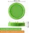 Picowe Plastic Sprouting Jar Strainer Lids, for 86mm Wide Mouth Mason / Canning Jars, Suit for Grow Bean / Salad Sprouts, Alfalfa, 8 Pack(Green