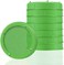Picowe Plastic Sprouting Jar Strainer Lids, for 86mm Wide Mouth Mason / Canning Jars, Suit for Grow Bean / Salad Sprouts, Alfalfa, 8 Pack(Green