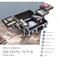 Frenessa Makeup Train Case 12 inch Large Portable Cosmetic Case - 6 Tier Trays Professional Makeup Storage Organizer Box Make Up Carrier with Lockable keys Black