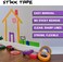 STIKK 3 Pack 1" inch x 60yd Purple Painters Tape 14 Day Easy Removal Trim Edge Finishing Decorative Marking Masking Tape (.94 in 24MM