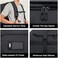 MIER 60L Water Resistant Backpack Duffle Heavy Duty Convertible Duffle Bag with Backpack Straps for Gym, Sports, Travel, Black