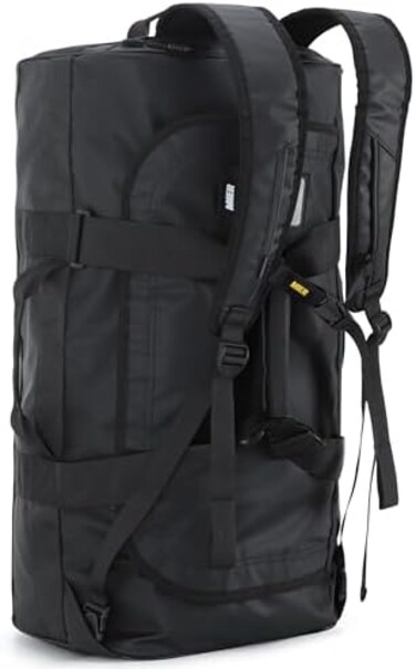 MIER 60L Water Resistant Backpack Duffle Heavy Duty Convertible Duffle Bag with Backpack Straps for Gym, Sports, Travel, Black