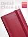 Yarnic Checkbook Cover for Personal Checkbook, Checkbook Holder with Pen HolderBuilt-in Clear Plastic Divider for Duplicate Checks (Dark Red