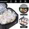 MIER 2 Compartment Lunch Bag for Men Women, Leakproof Insulated Cooler Bag for Work, Dark Grey, Medium