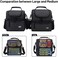 MIER 2 Compartment Lunch Bag for Men Women, Leakproof Insulated Cooler Bag for Work, Dark Grey, Medium