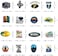 ONESHAW Linzze Stickers 55-Pcs Pack Waterproof Vinyl Vintage Bumper Decals Perfect for Laptop Computer Car Skateboard Water Bottle Travel Case Guitar Luggage Motorbikes (Hotel50Pcs Fishing Linzze 01