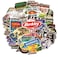 ONESHAW Linzze Stickers 55-Pcs Pack Waterproof Vinyl Vintage Bumper Decals Perfect for Laptop Computer Car Skateboard Water Bottle Travel Case Guitar Luggage Motorbikes (Hotel50Pcs Fishing Linzze 01