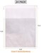 TENABORT 24 Pack Portable Shoe Bags for Travel Large Shoes Pouch Storage Organizer Clear Window with Drawstring for Men and Women White