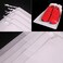 TENABORT 24 Pack Portable Shoe Bags for Travel Large Shoes Pouch Storage Organizer Clear Window with Drawstring for Men and Women White