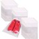 TENABORT 24 Pack Portable Shoe Bags for Travel Large Shoes Pouch Storage Organizer Clear Window with Drawstring for Men and Women White