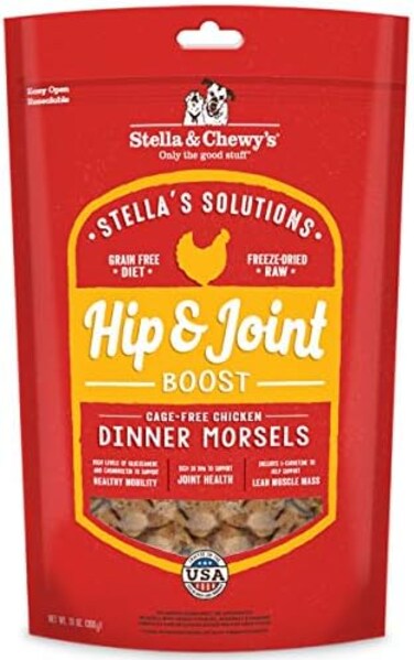 Stella &amp; Chewy's StellaChewy's Stella's Solutions HipJoint Boost Cage-Free Chicken Dinner Morsels Freeze-Dried Raw Dog Food, 13 oz (SOL-FDCHJ-13