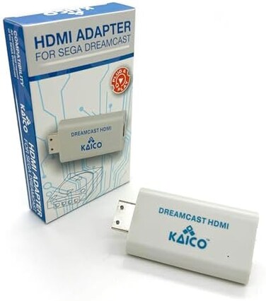 Kaico Sega Dreamcast HDMI Converter - Simple Plug and Play HDMI Converter for Sega Dreamcast - by - Sega Dreamcast VGA Cable to Dreamcast HDMI - The Best Sega Dreamcast AV Cable