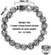 ZenBless Fengshui Prosperity Bracelet 12mm Natural Bead Bracelet Single Silver Pi Xiu/Pi Yao Attract Wealth Health and Good Luck