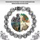 ZenBless Fengshui Prosperity Bracelet 12mm Natural Bead Bracelet Single Silver Pi Xiu/Pi Yao Attract Wealth Health and Good Luck