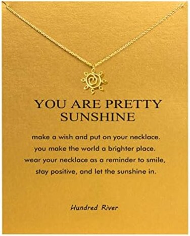 Baydurcan Friendship Anchor Compass Necklace Good Luck Elephant Pendant Chain Necklace with Message Card Gift Card