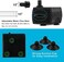 PULACO 95GPH 5W Mini Submersible Water Pump for Aquarium Fish Tank, Pond, Fountain, Hydroponics