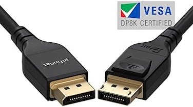 infinnet DisplayPort 1.4 Cable, 8K 2K 280Hz 240Hz 165Hz 4K 155Hz 144Hz 1080p 390Hz 360Hz, HBR3 Cord HDR VESA Certified, 2m (6 Feet
