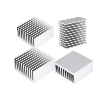 Awxlumv 4PCS Heat Sink Kit 40x40x20mm Aluminium Heatsink Cooler 40mm for Cooling VRM GPU Stepper Driver 3D Printers Stepper Motor NEMA 17, TEC1-12706 Thermoelectric Peltier Led