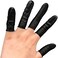 Lind Kitchen 150pcs Disposable Latex Finger Cots Protective Fingertips Gloves Rubber Industrial Fingerstall Sleeves 65mmx25mm (Black