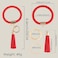 Coolcos Key Ring Bracelet Wristlet Keychain Bangle Keyring - Portable Leather Tassel Bracelet Keys Holder Women Gift