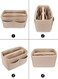 LEXSION Felt Purse Bag Organizer Insert with zipper Bag Tote Shaper Fit Speedy Neverful PM MM, Beige, Slender Large