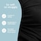 Sleepy Wrap Stretchy Ergonomic Baby Carrier Sling for Newborns to Toddlers - Hands-Free Lightweight Baby Wrap 7-35 lbs (Sable Black