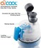 زجاجة مياه O2COOL Mist 'N Sip، وظيفتان في زجاجة واحدة: رشّ الماء وشربه، مانعة للتسرب، فوهة علوية قابلة للسحب، زجاجة رياضية قابلة لإعادة الاستخدام - 20 أونصة (أخضر متشقق)
