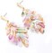 ARATLENCH Acrylic Pendant necklace Earrings &ndash; Long Statement Leaf Charm Necklace Tortoise Resin Palm Leaf Earrings Fashion Necklaces Earrings for Women Girls