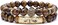 BOMAIL 8mm Tiger Eye Stone Beads Bracelet Elastic Natural Stone Yoga Bracelet for Women Men