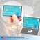 مجموعة فالونيك من 6 أغطية حماية بتقنية RFID - واجهة شفافة، غطاء حماية لبطاقة الائتمان للمحفظة - حماية لبطاقة الخصم وبطاقة المترو
