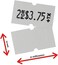 Perco 1 Line Freezer Adhesive White Labels - 1 Sleeve, 8,000 Blank Pricing Labels for Perco 1 Line Price and Date Guns