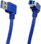 Seadream 1 ft / 30cm USB 3.0 Angled Cable, Male-to-Male, Black, for PC Data Transfer